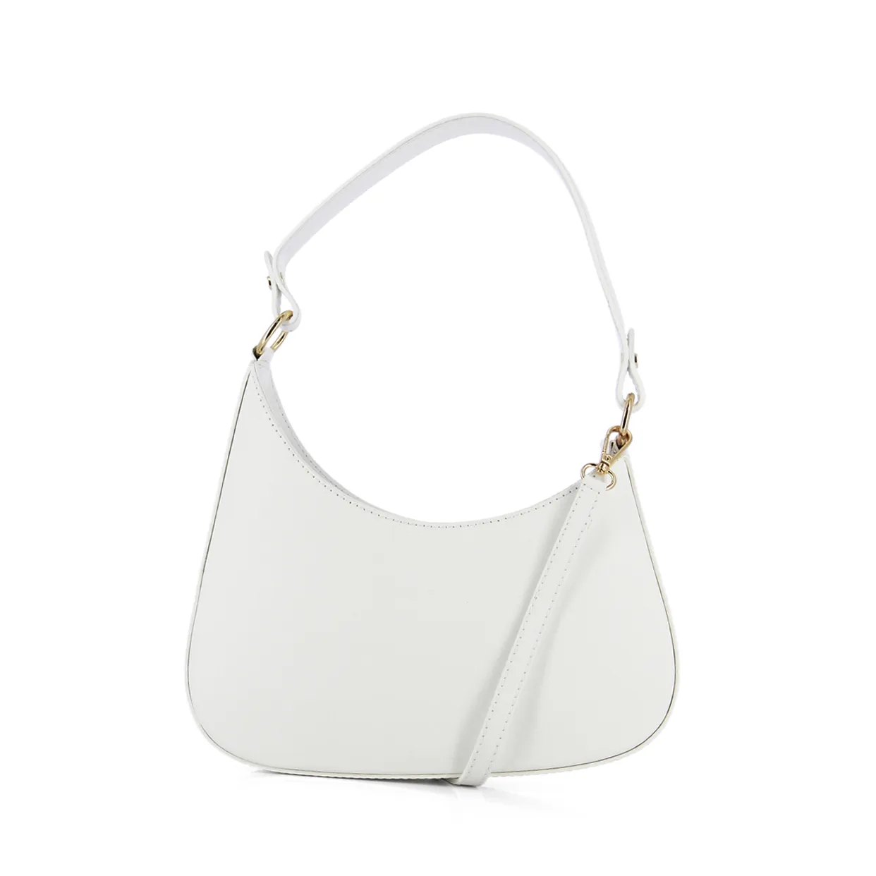 Curve Shoulder Bag -White