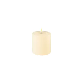 Deluxe LED Candle 10cm x 10cm - Cream