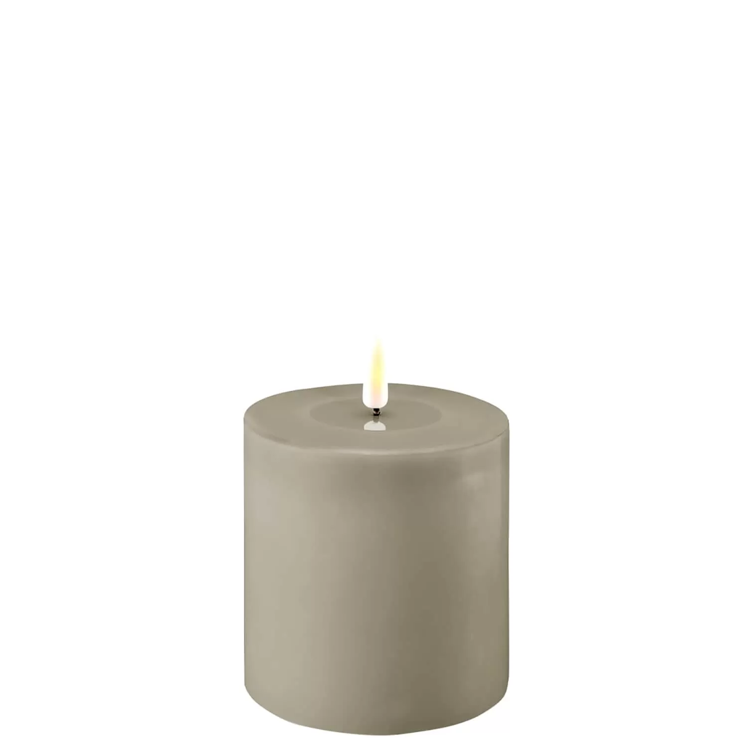 Deluxe LED Candle 10cm x 10cm - Sand