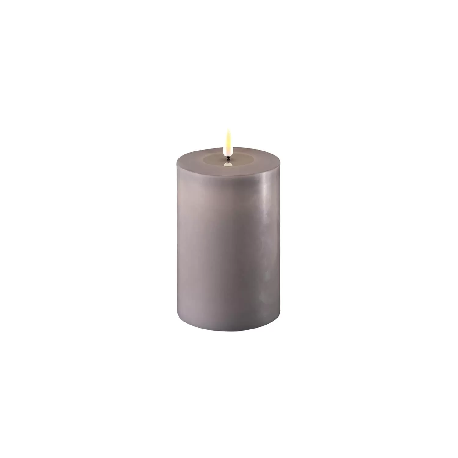 Deluxe LED Candle 10cm x 15cm - Grey