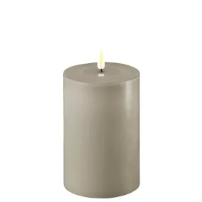 Deluxe LED Candle 10cm x 15cm- Sand