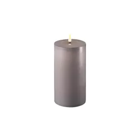 Deluxe LED Candle 10cm x 20cm - Grey