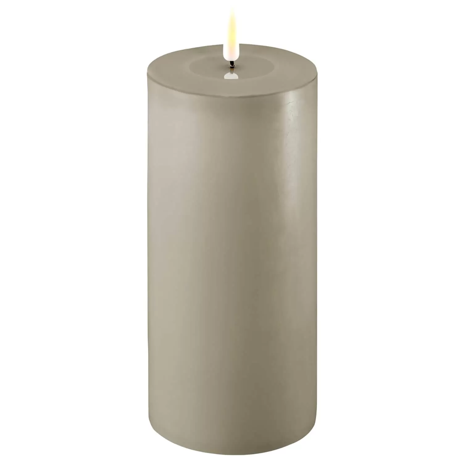 Deluxe LED Candle 10cm x 20cm - Sand