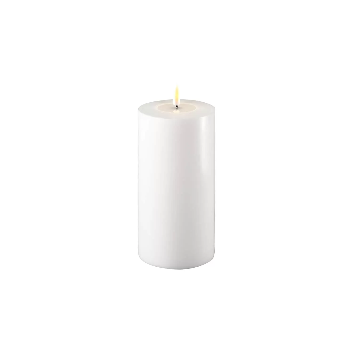 Deluxe LED Candle 10cm x 20cm - White