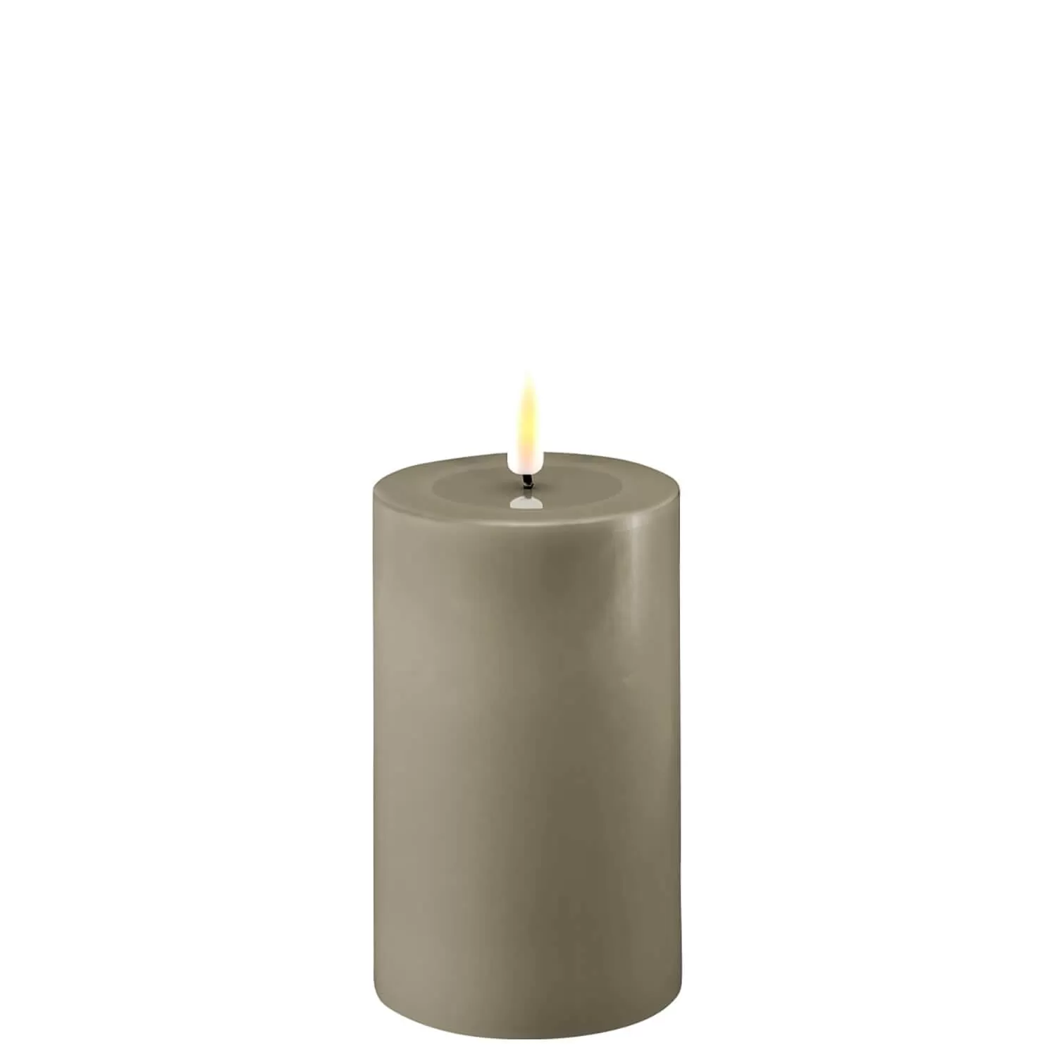 Deluxe LED Candle 7.5cm x 12.5cm - Sand