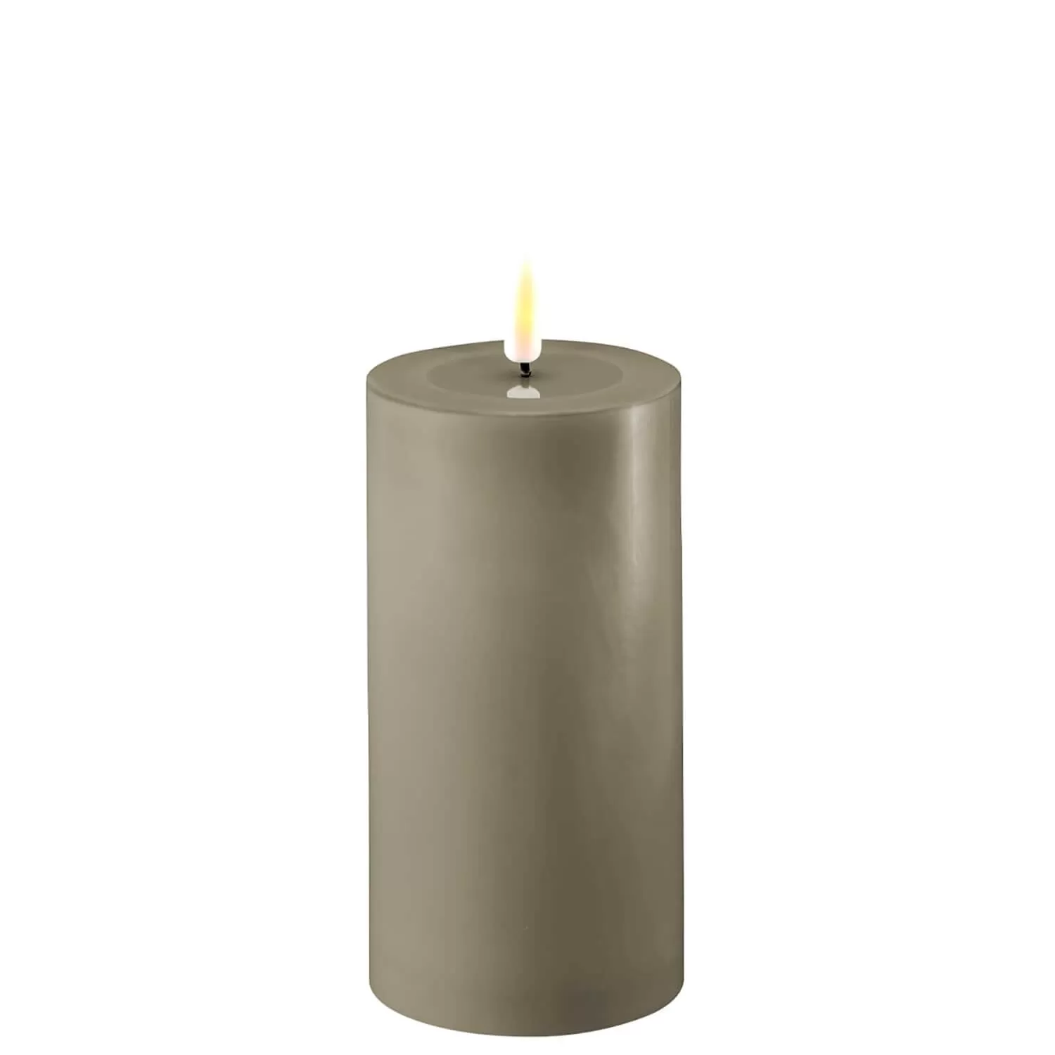 Deluxe LED Candle 7.5cm x 15cm - Sand