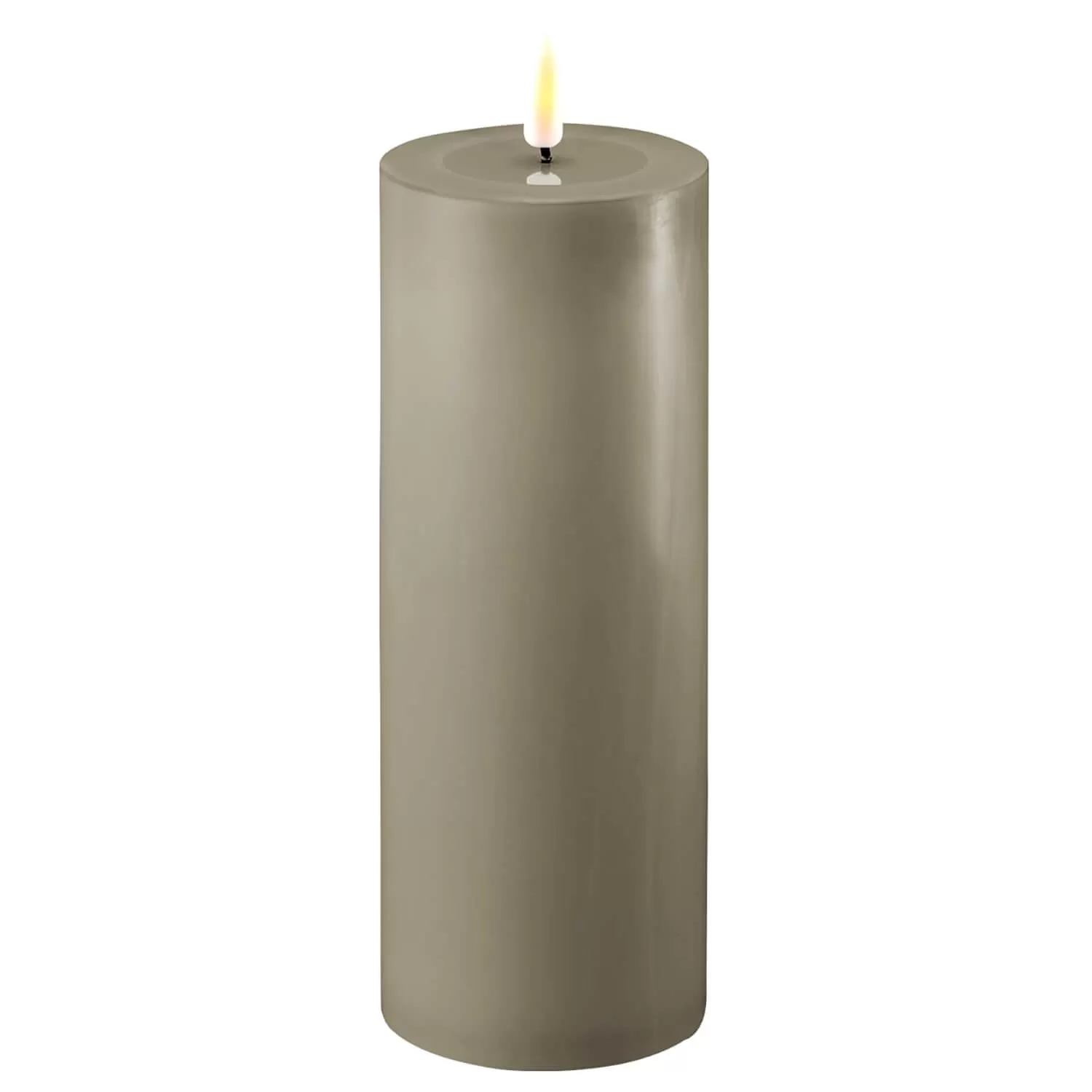 Deluxe LED Candle 7.5cm x 20cm - Sand