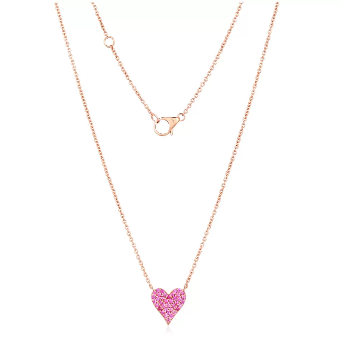 DOUBLE SIDED REVERSIBLE HEART NECKLACE