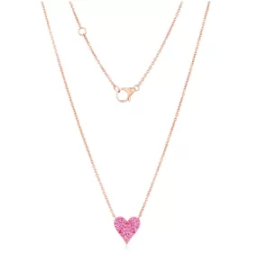 DOUBLE SIDED REVERSIBLE HEART NECKLACE