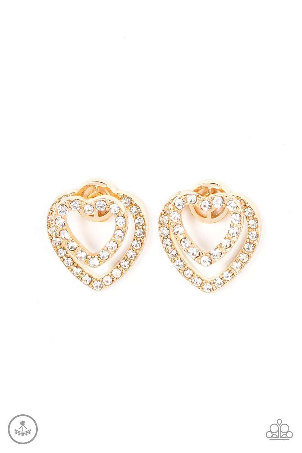 Ever Enamored Gold-Earrings