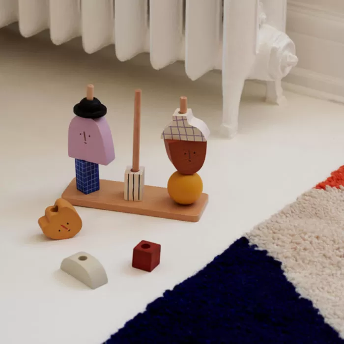 Ferm Living Kids Character Stacking Blocks