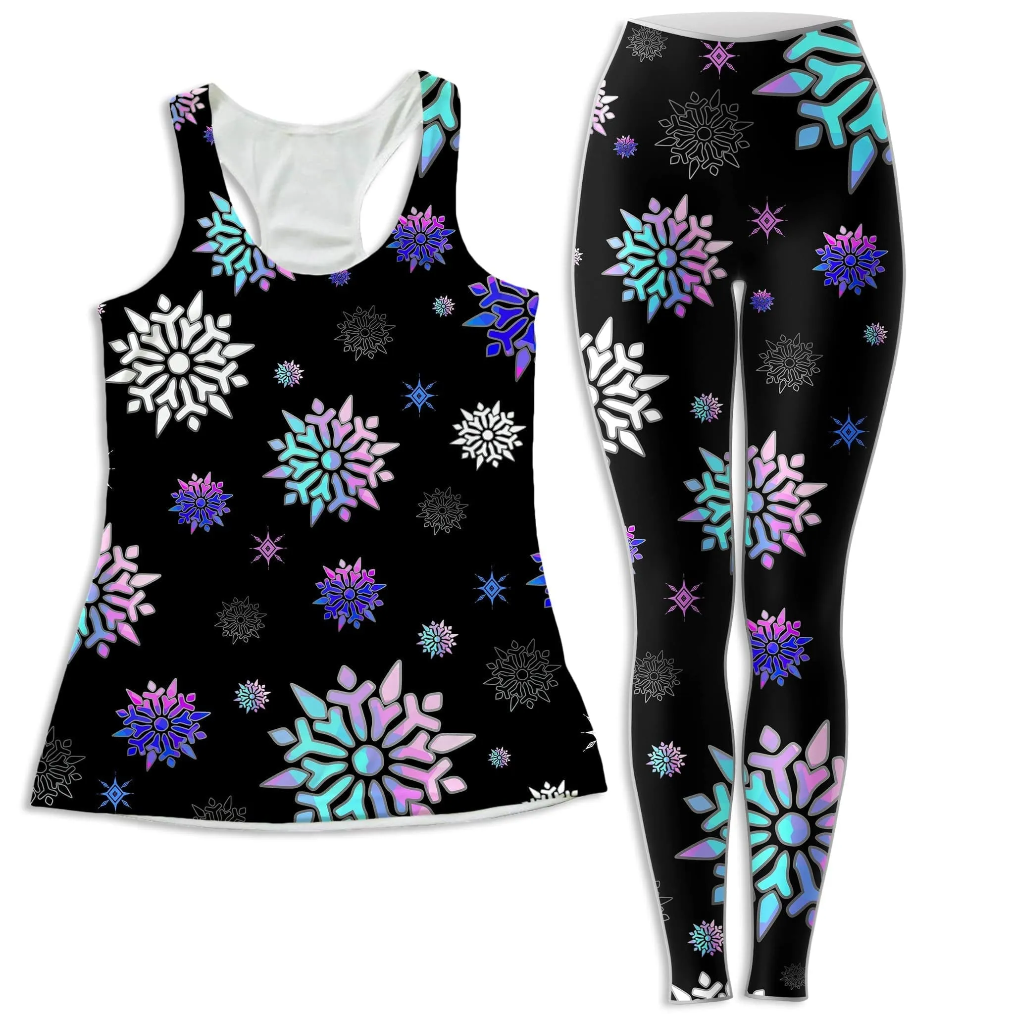 Festive Night Sky Women's Tank and Leggings Combo