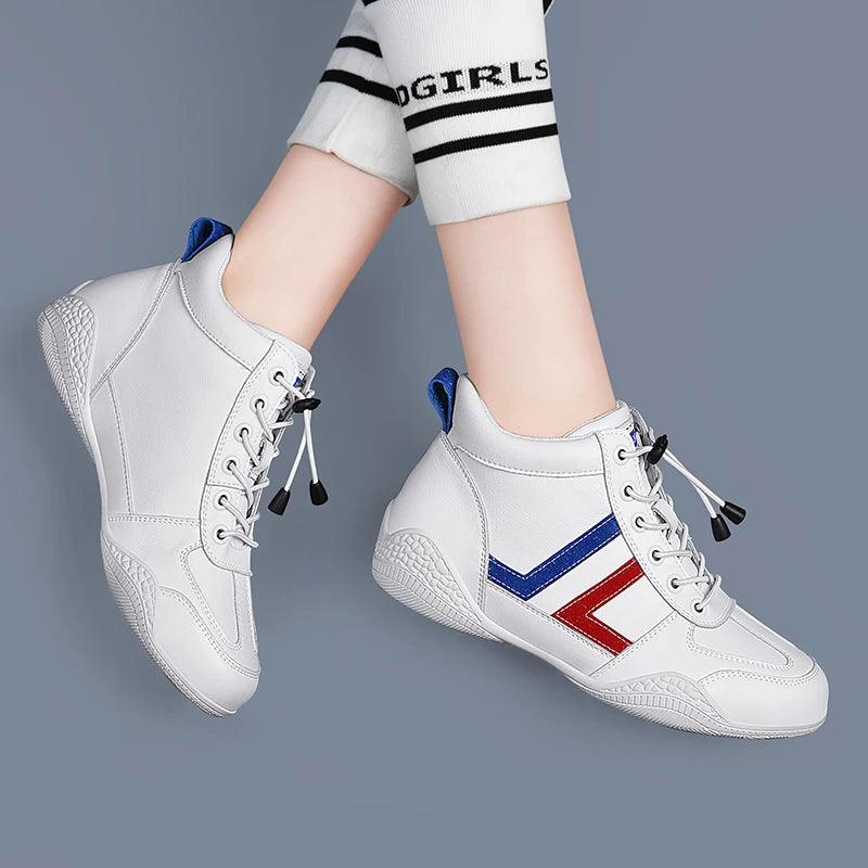 G26 Women's Casual Shoes - Leather High Top Sneakers