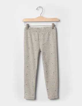 GAP Girls Grey Print Crop Leggings