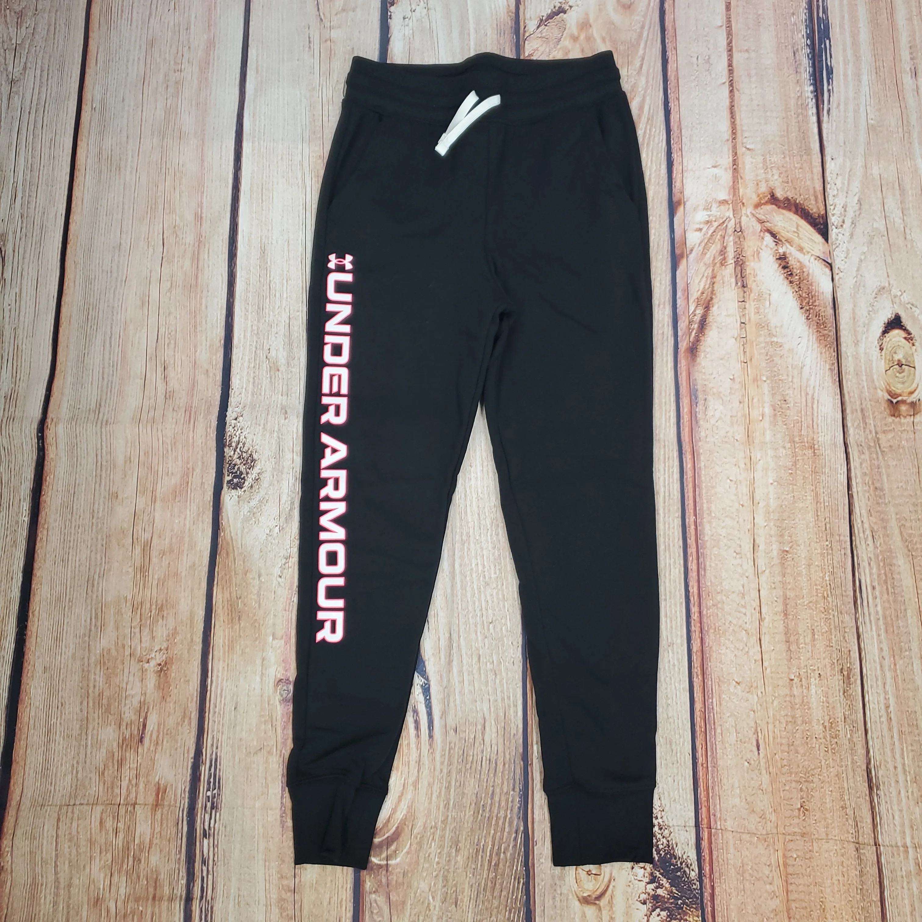 Girls' UA Rival Fleece Joggers- BLACK 1356487