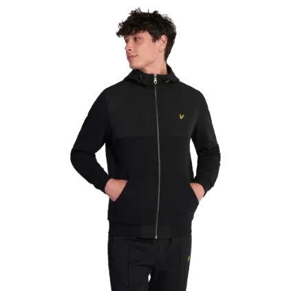 GIUBBOTTO SOFTSHELL ZIP HOODIE JET BLACK LYLE & SCOTT