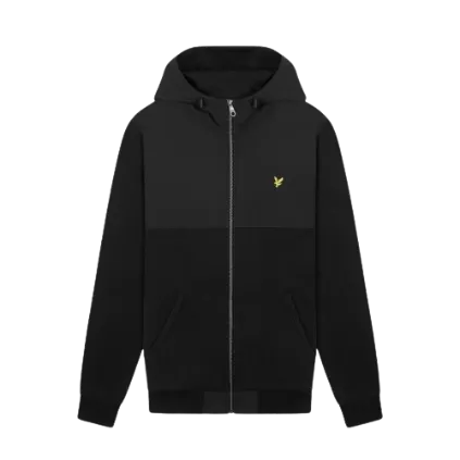 GIUBBOTTO SOFTSHELL ZIP HOODIE JET BLACK LYLE & SCOTT