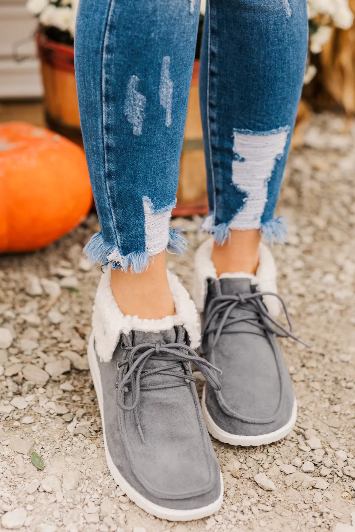 Gypsy Jazz Odeme Booties- Grey