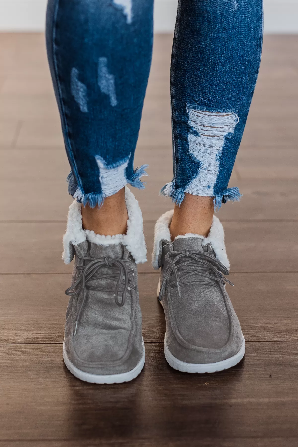 Gypsy Jazz Odeme Booties- Grey