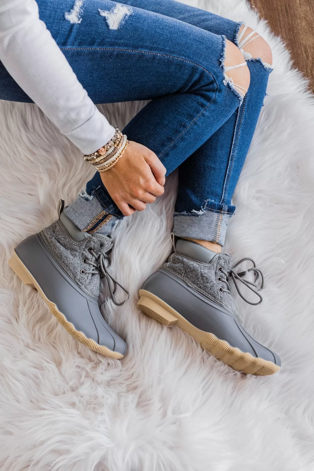 Gypsy Jazz Quack Booties- Grey