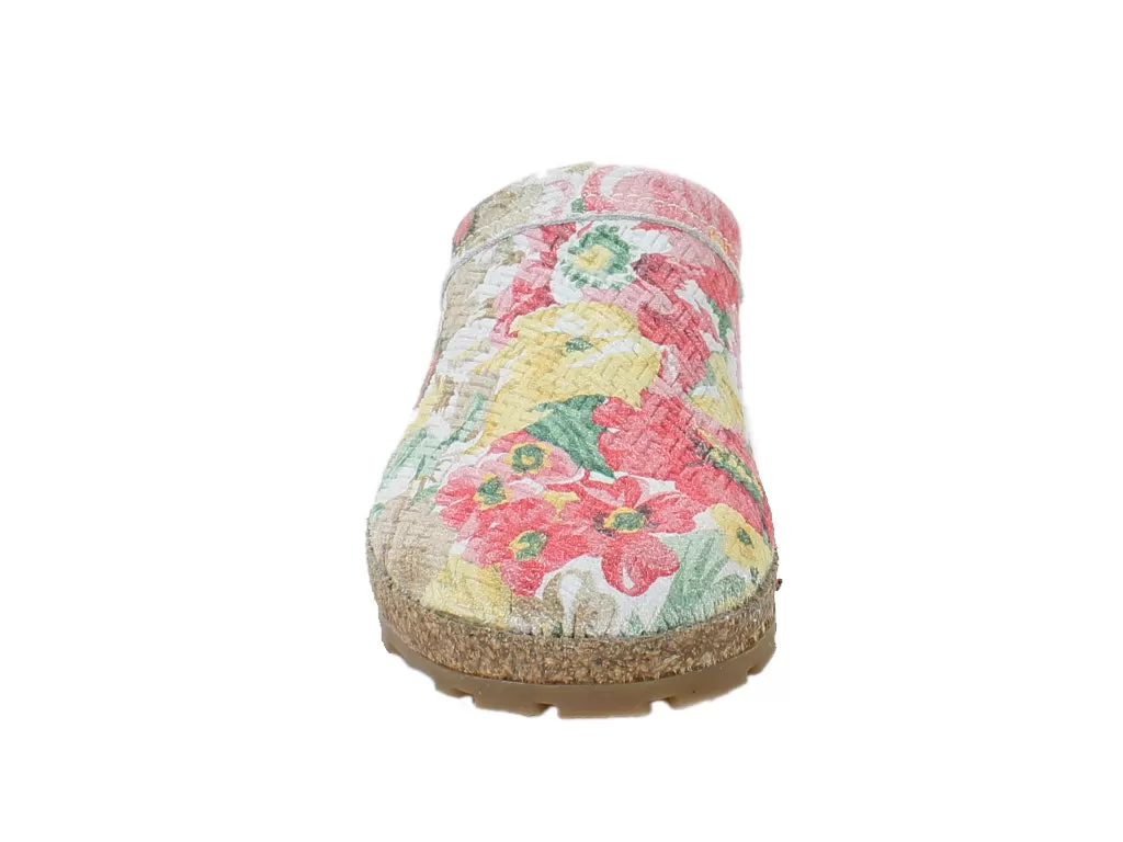 Haflinger Leather Clogs Malmo Blooming