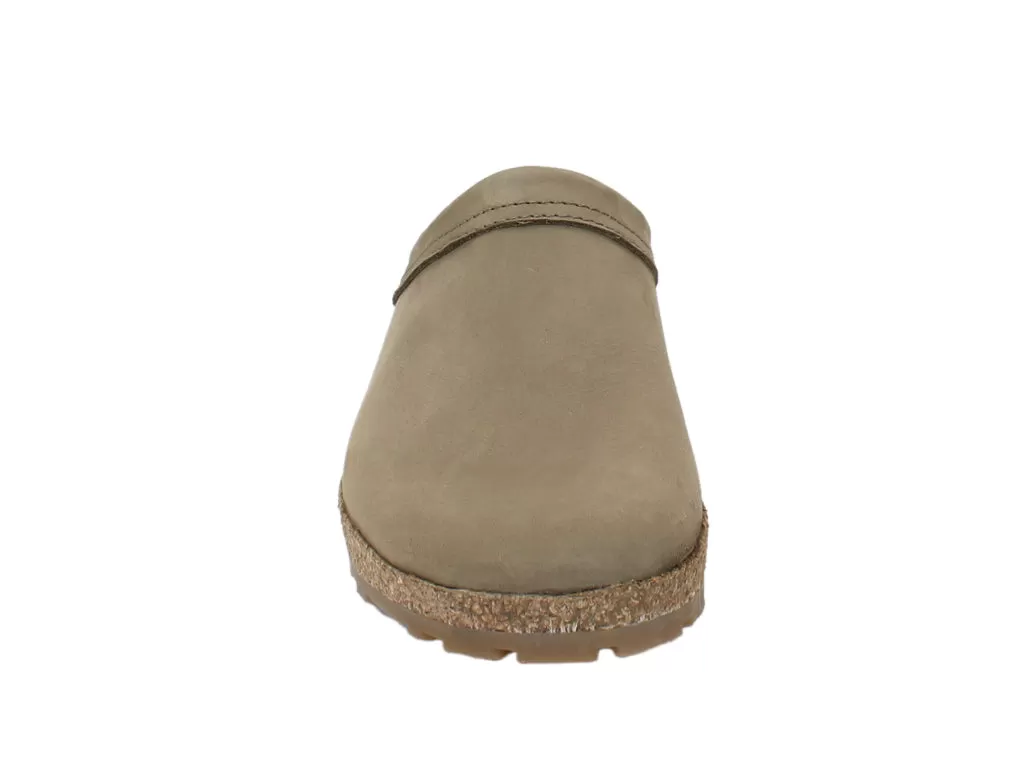 Haflinger Leather Clogs Malmo Taupe