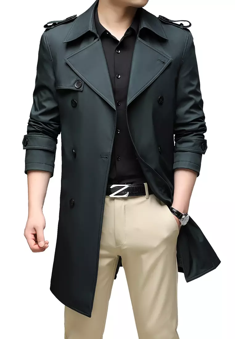 HAPPY FRIDAYS Men's Casual Trench Coats BC7987