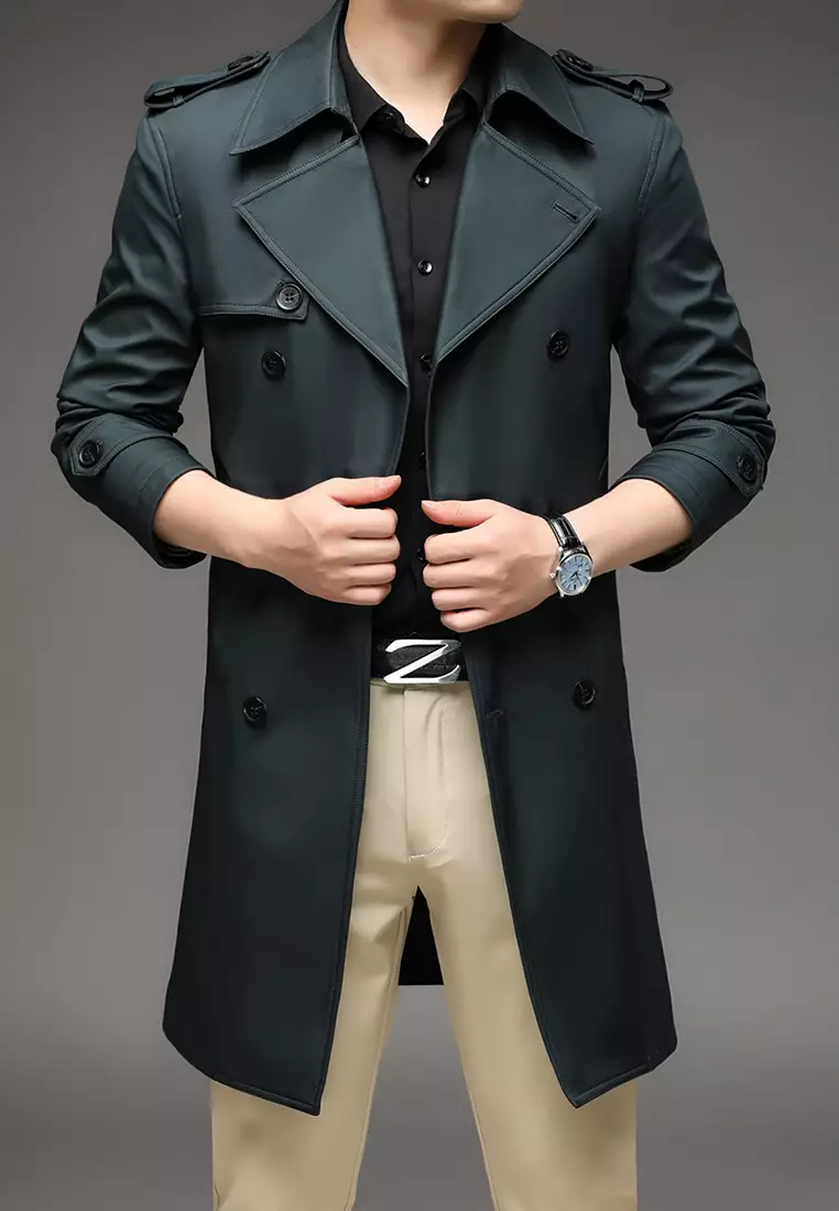 HAPPY FRIDAYS Men's Casual Trench Coats BC7987