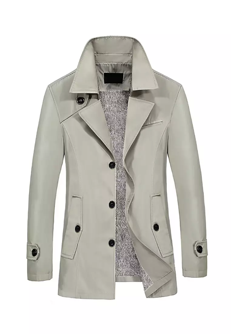 HAPPY FRIDAYS Thick Slim Cut Trench Coats BC8805-1