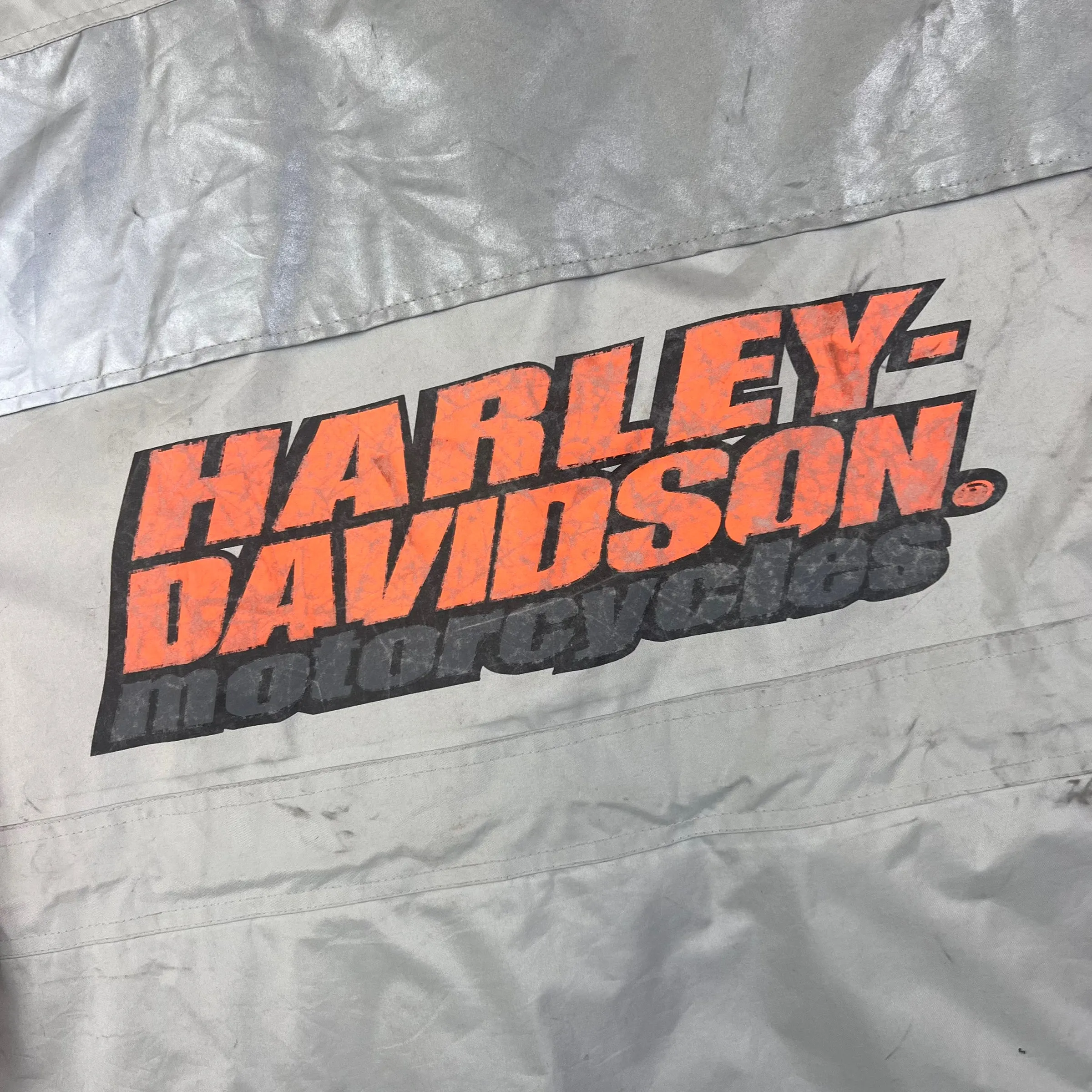 Harley Davidson 90s Grey Orange Outerwear Jacket