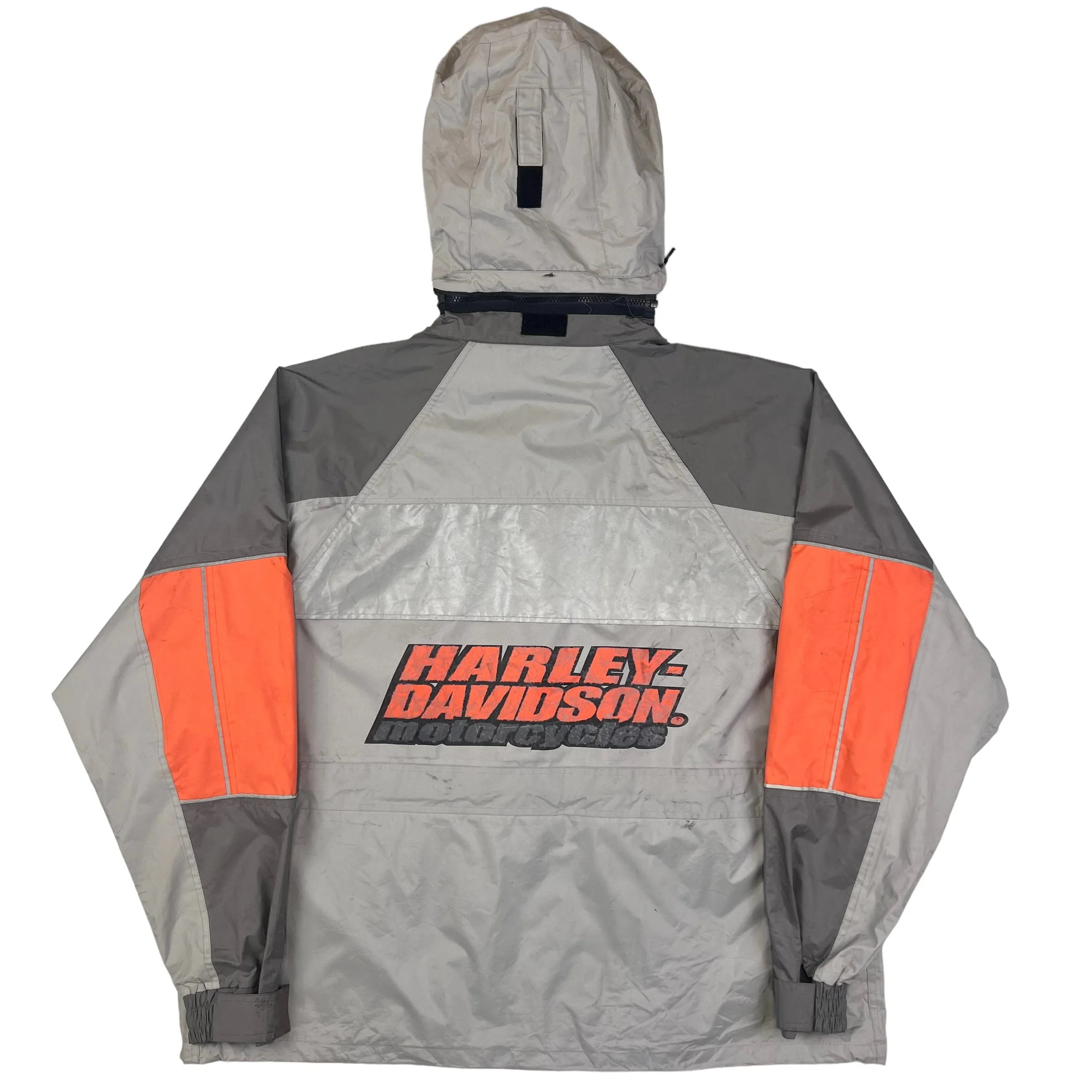 Harley Davidson 90s Grey Orange Outerwear Jacket