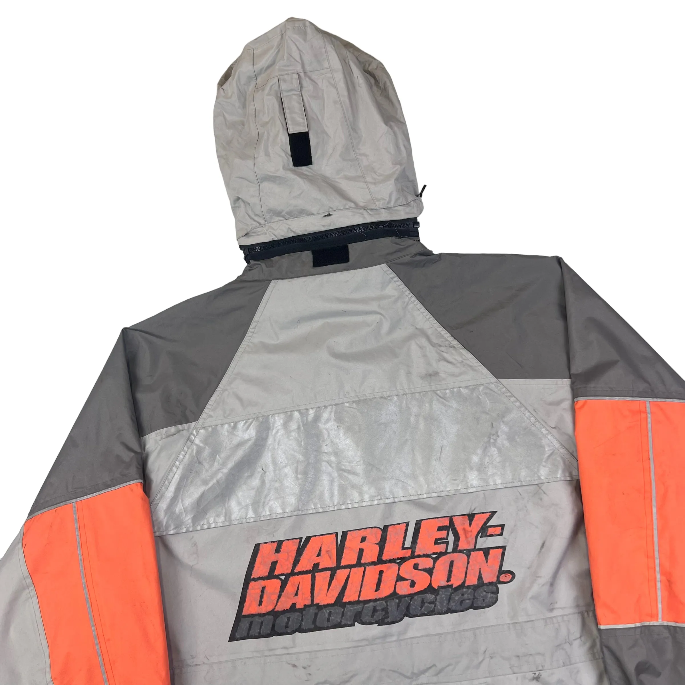 Harley Davidson 90s Grey Orange Outerwear Jacket