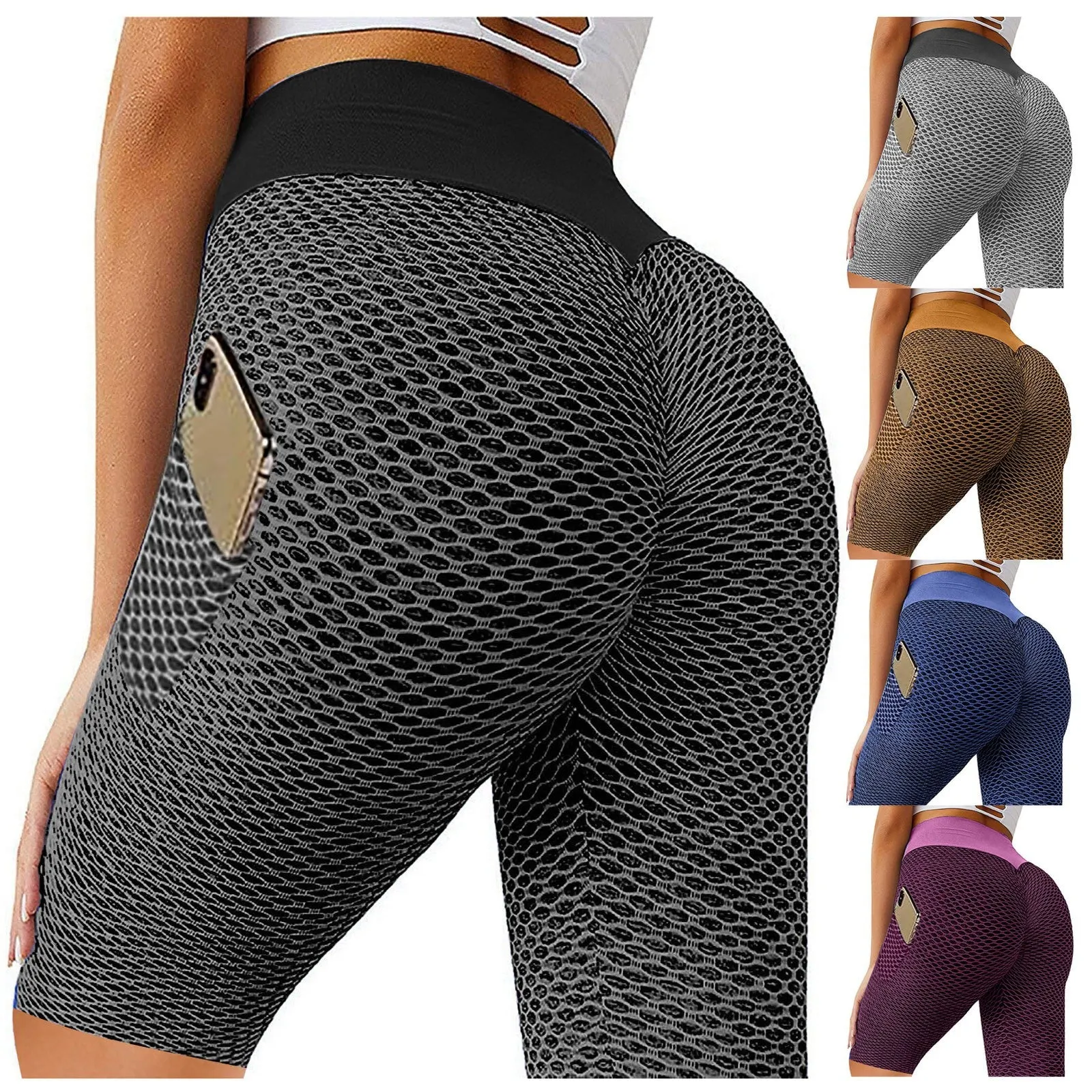 Hip-Lifting High-Waisted Elastic Leggings