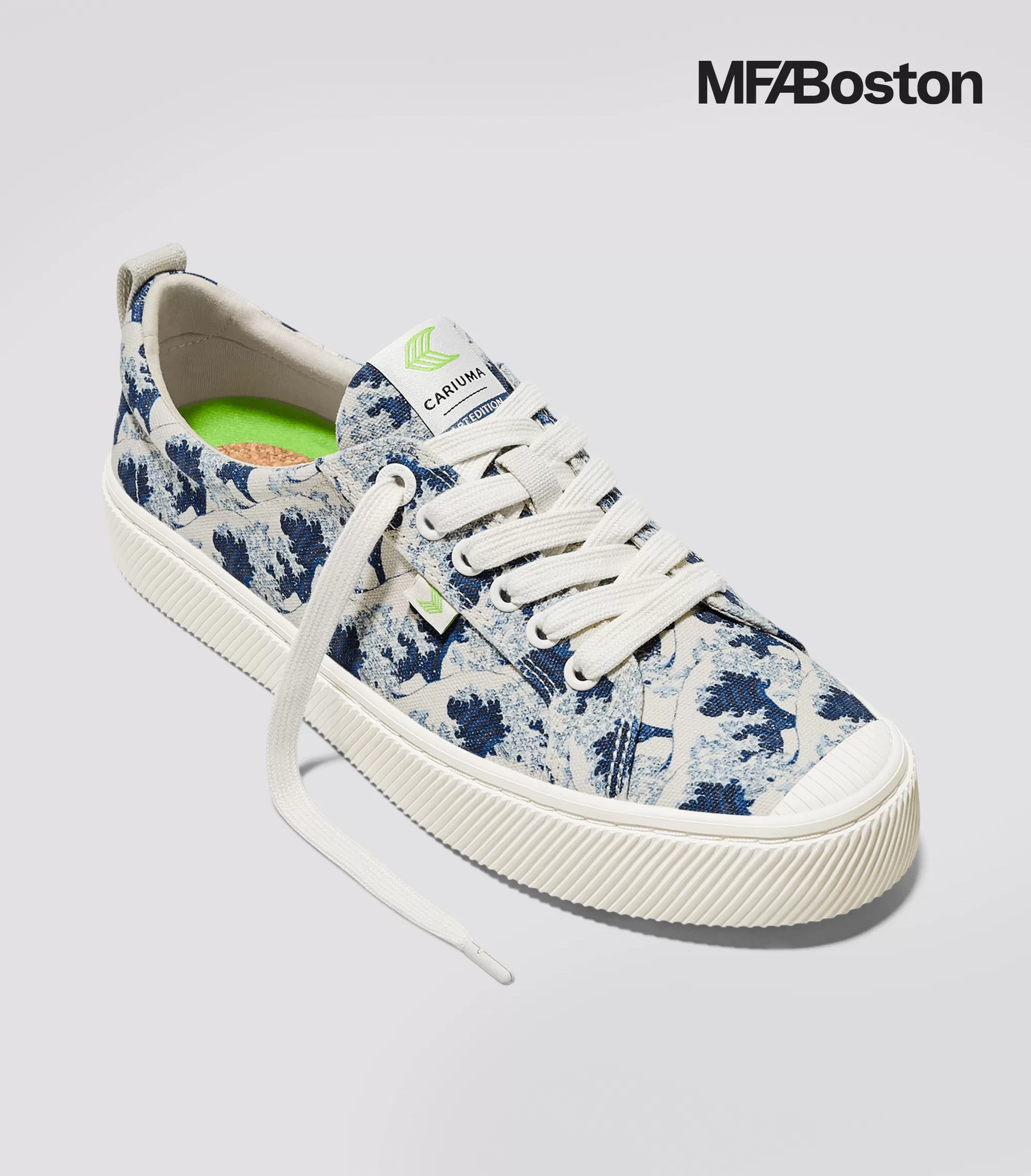 Hokusai OCA Low Wave off Kanagawa Print Canvas Sneaker Women