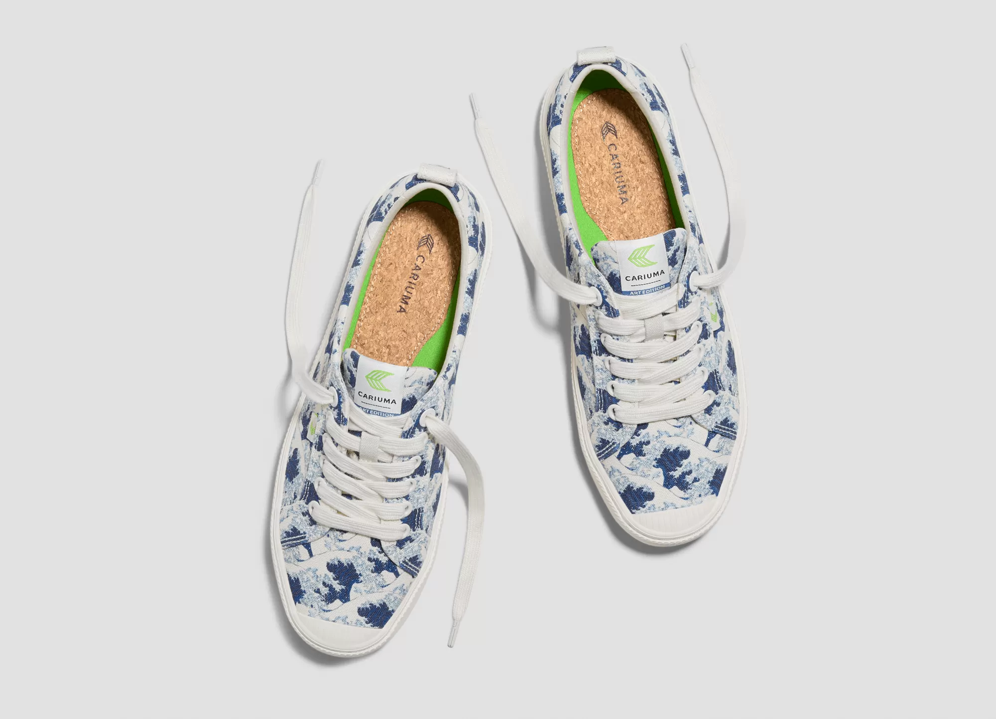 Hokusai OCA Low Wave off Kanagawa Print Canvas Sneaker Women