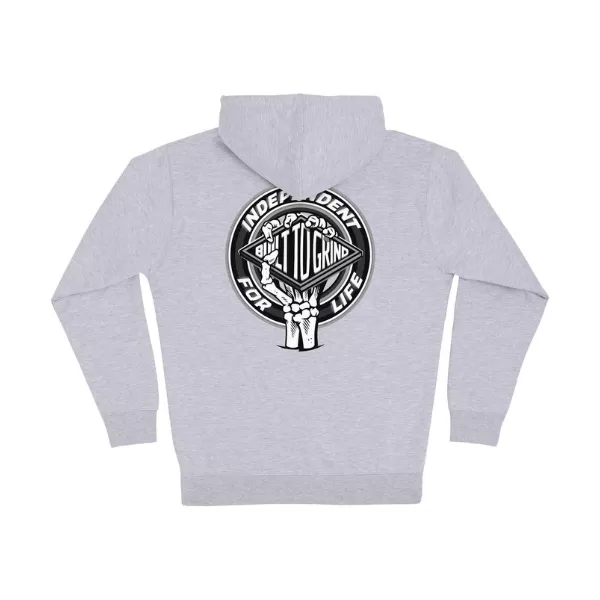 Independent For Life Clutch Zip Hoodie - Heather Grey