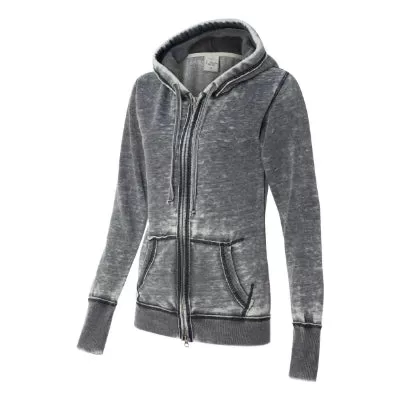 J America Women's Zen Fleece Full Zip Hoodie