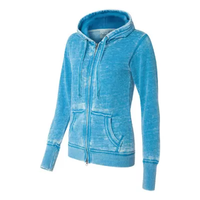 J America Women's Zen Fleece Full Zip Hoodie