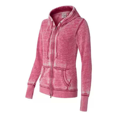 J America Women's Zen Fleece Full Zip Hoodie