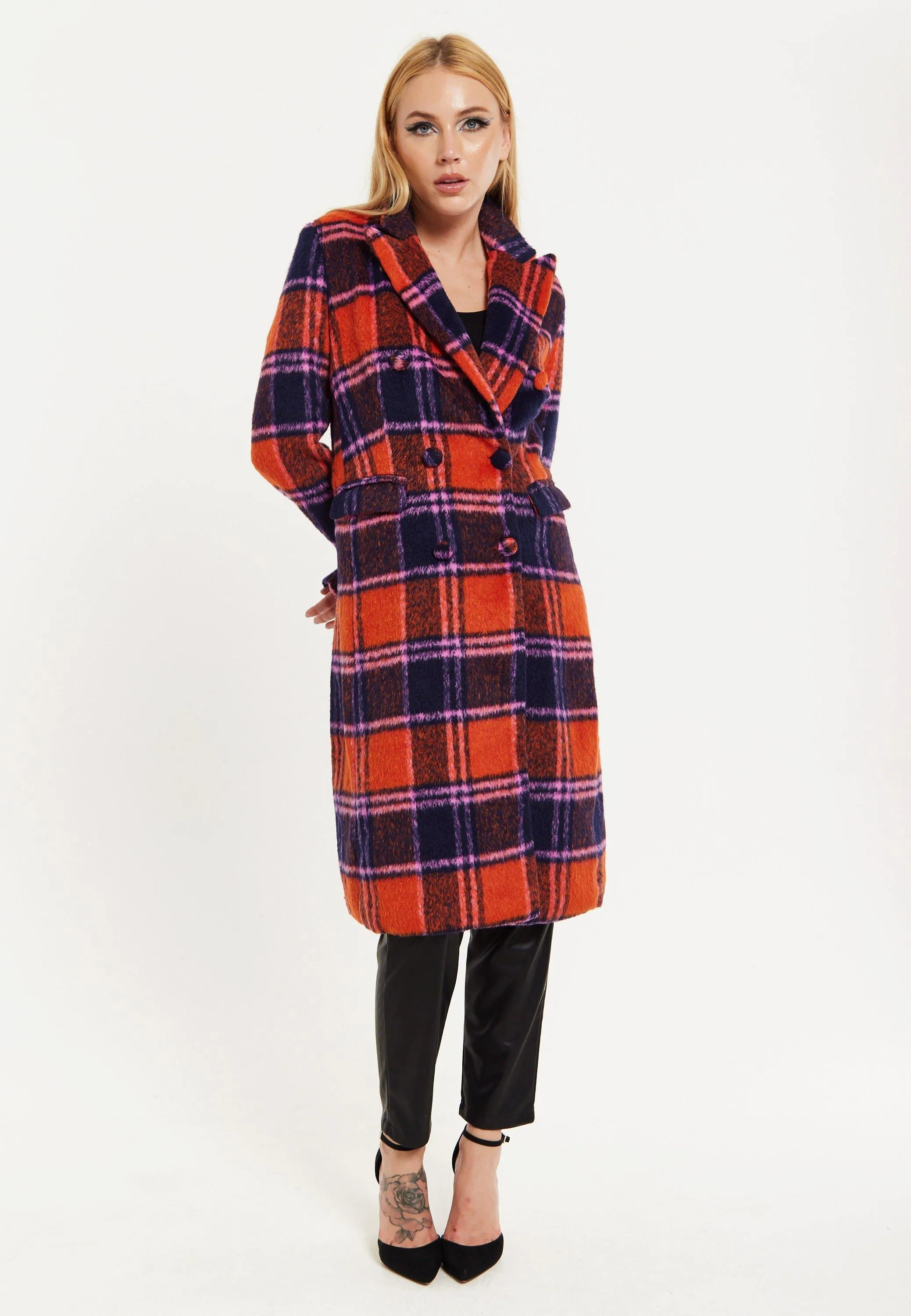 Jackets & Coats | Red Check Coat | House of Holland