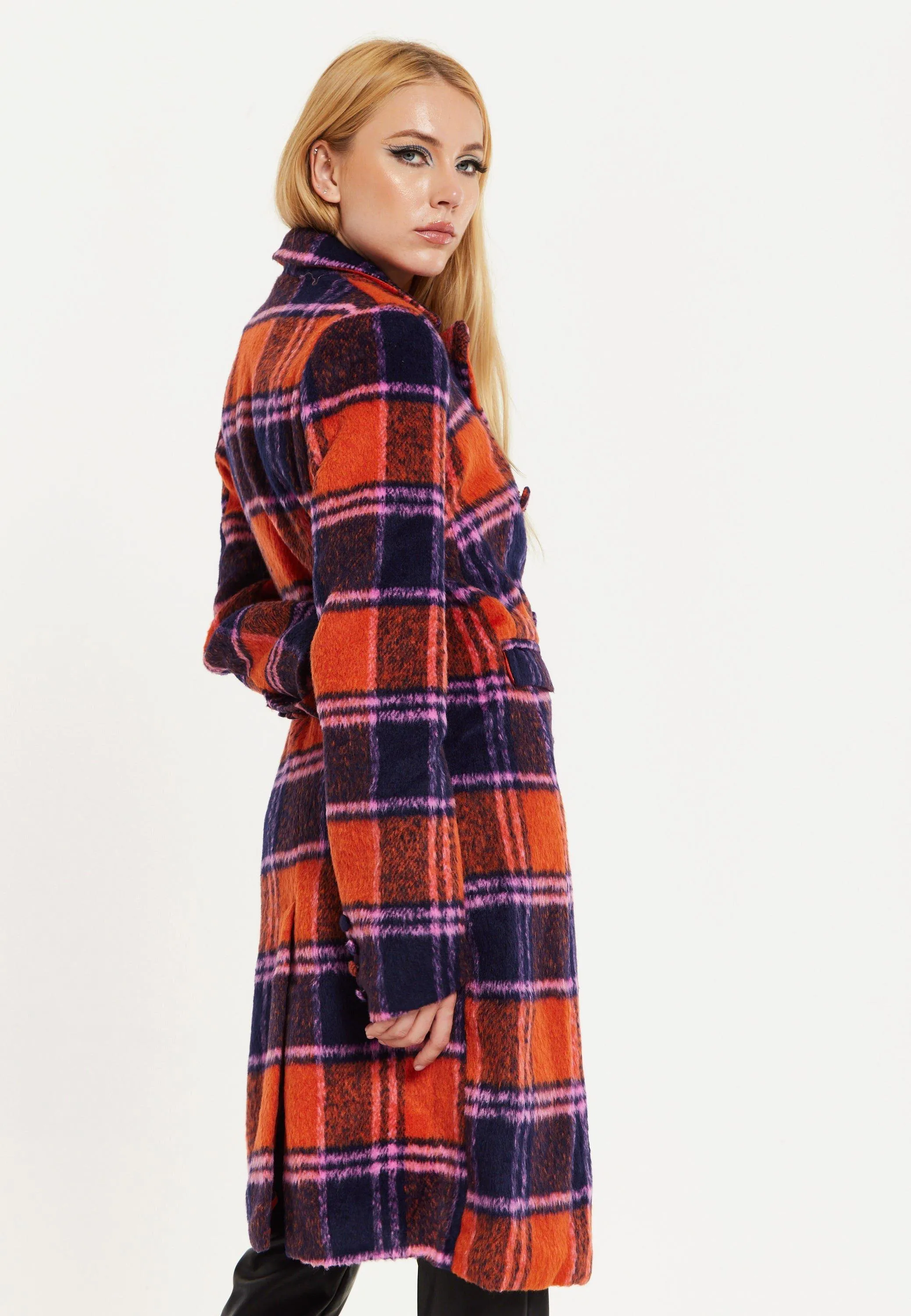 Jackets & Coats | Red Check Coat | House of Holland