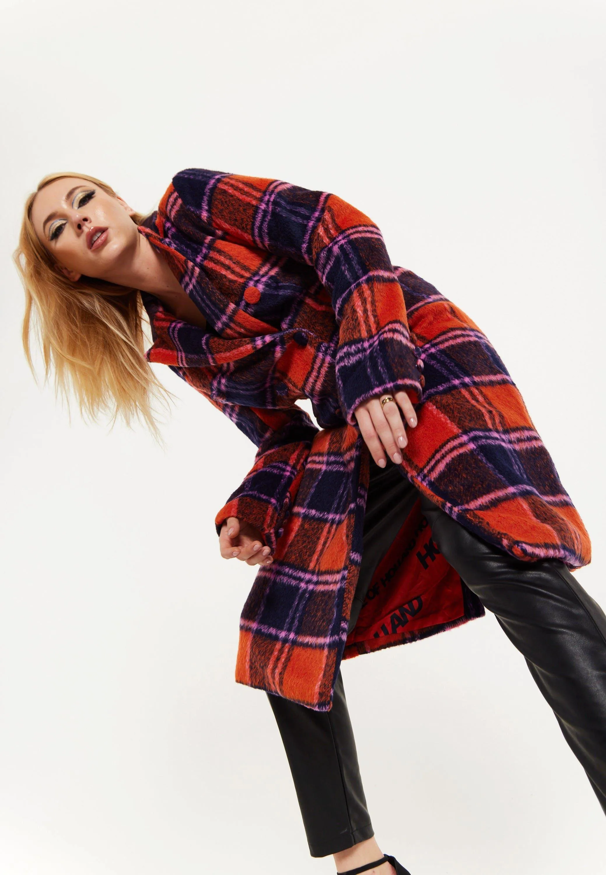 Jackets & Coats | Red Check Coat | House of Holland