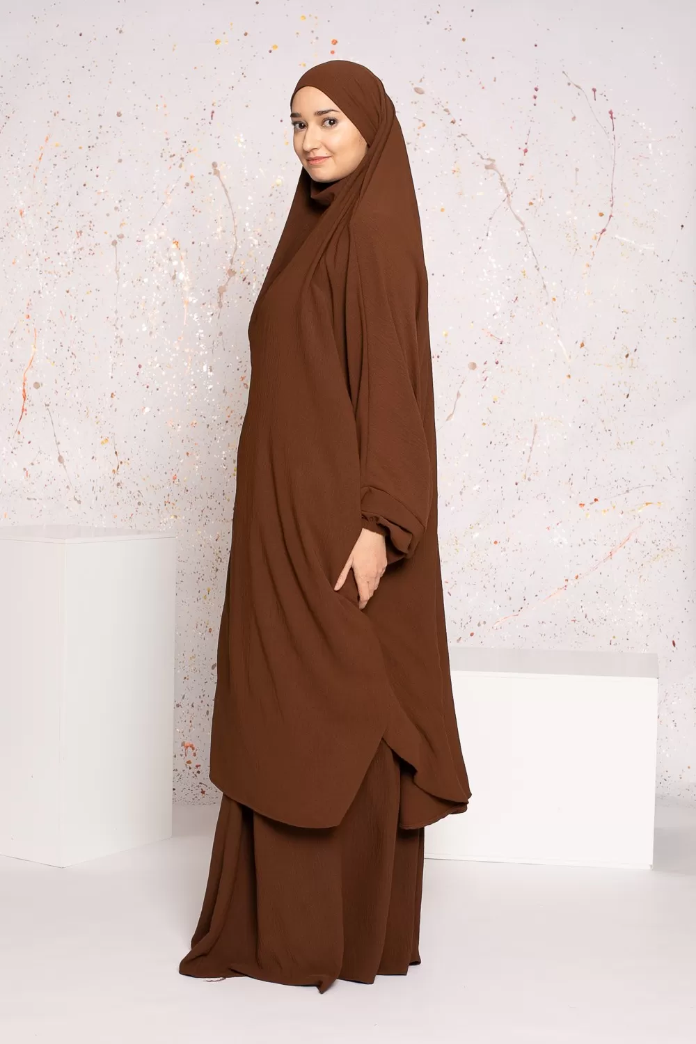 Jilbab de jazz de chocolate