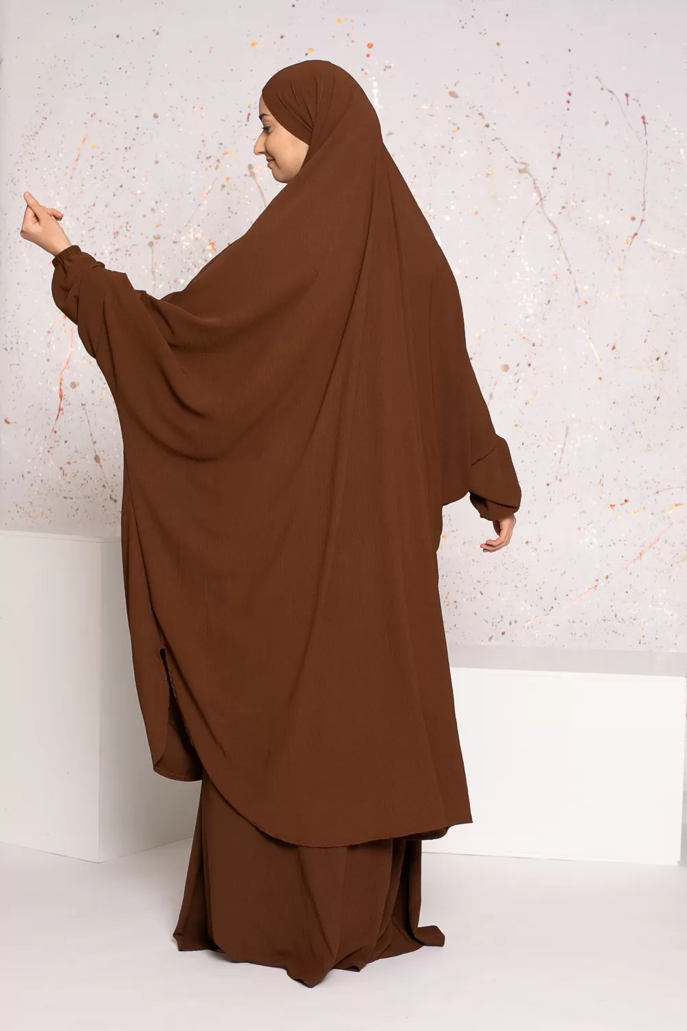 Jilbab de jazz de chocolate