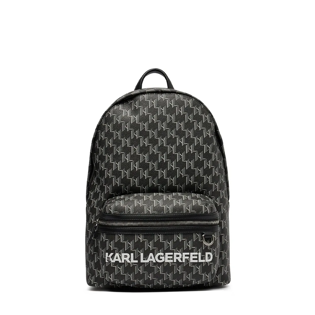 Karl Monogram Backpack -Black