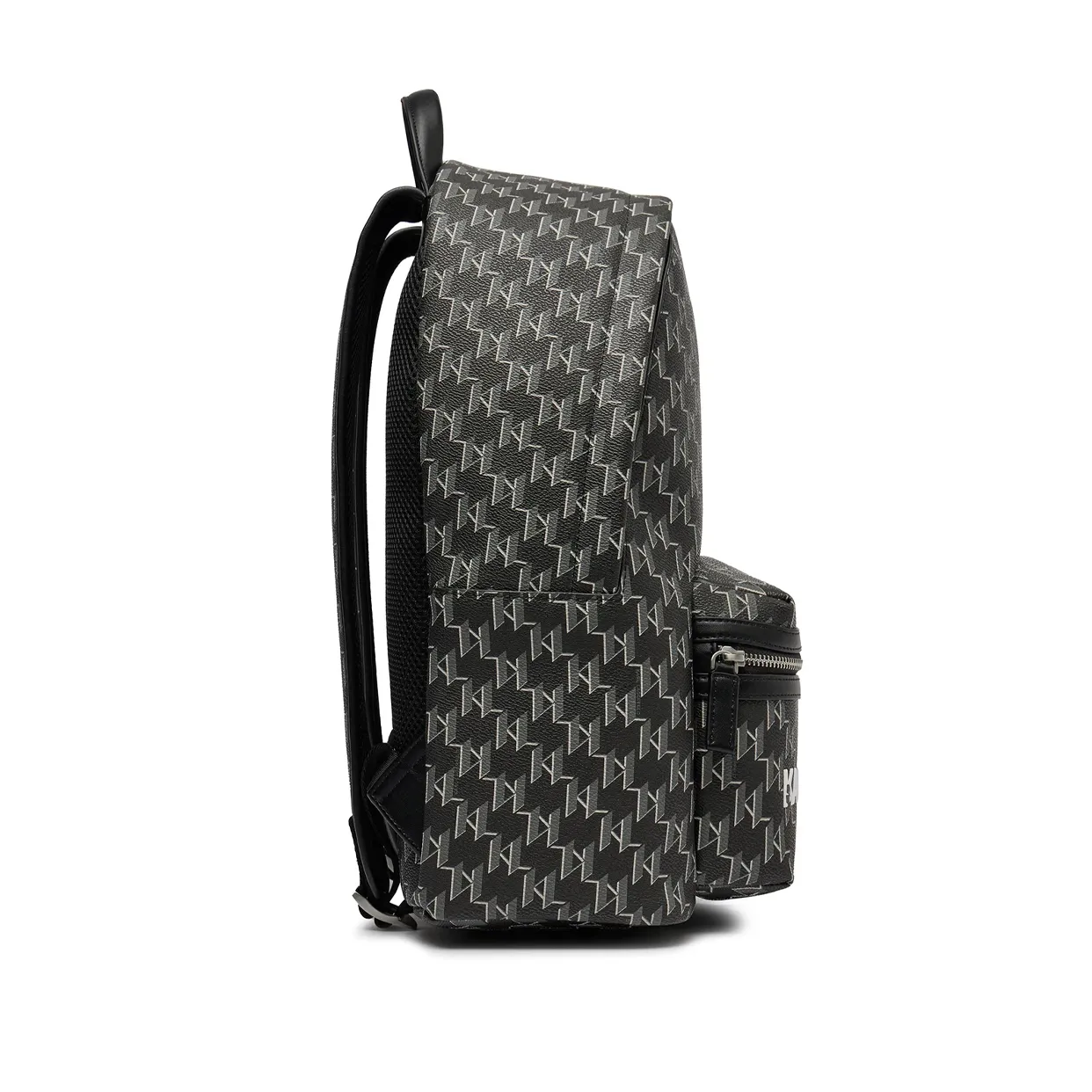 Karl Monogram Backpack -Black