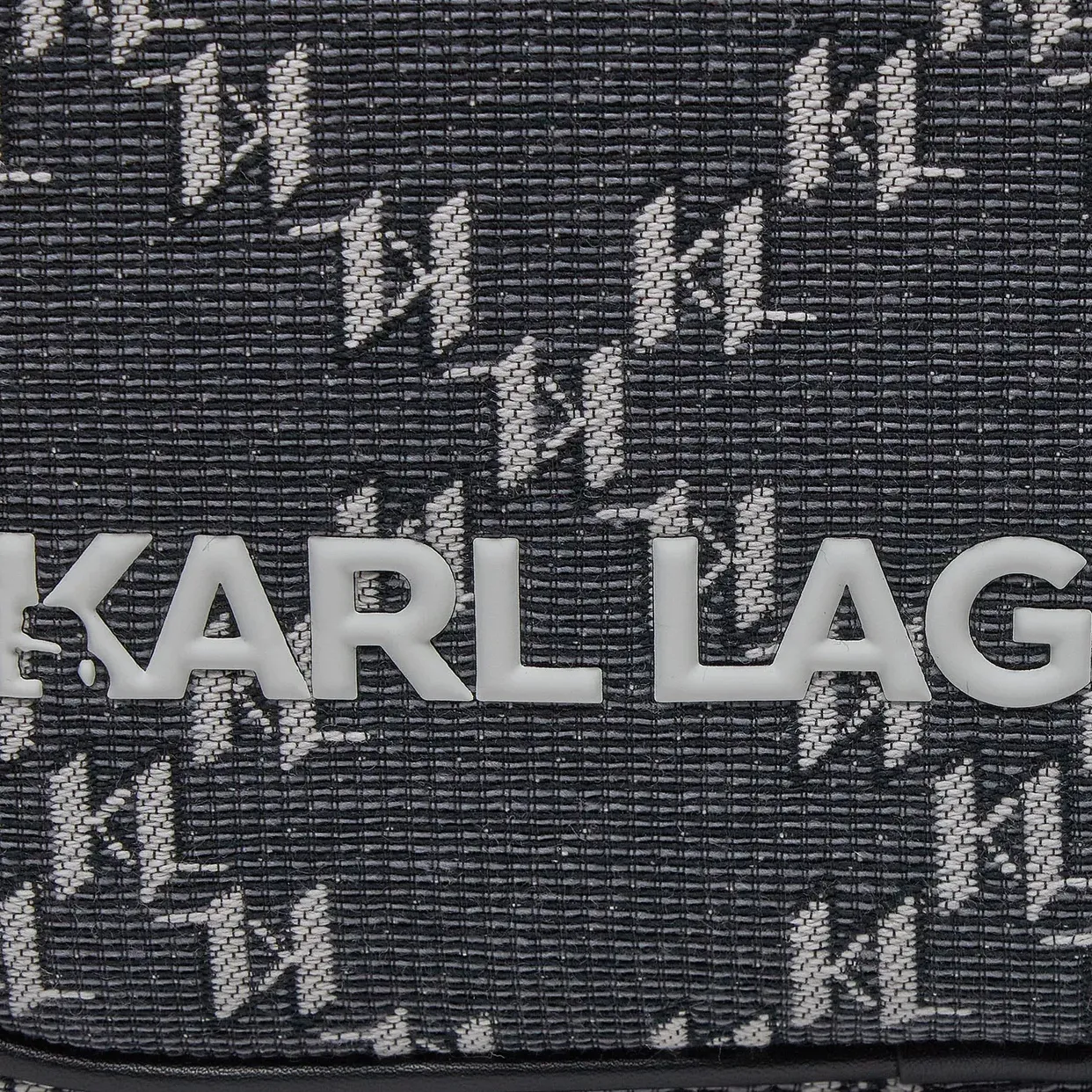 Karl Monogram Jacquard Backpack -Grey