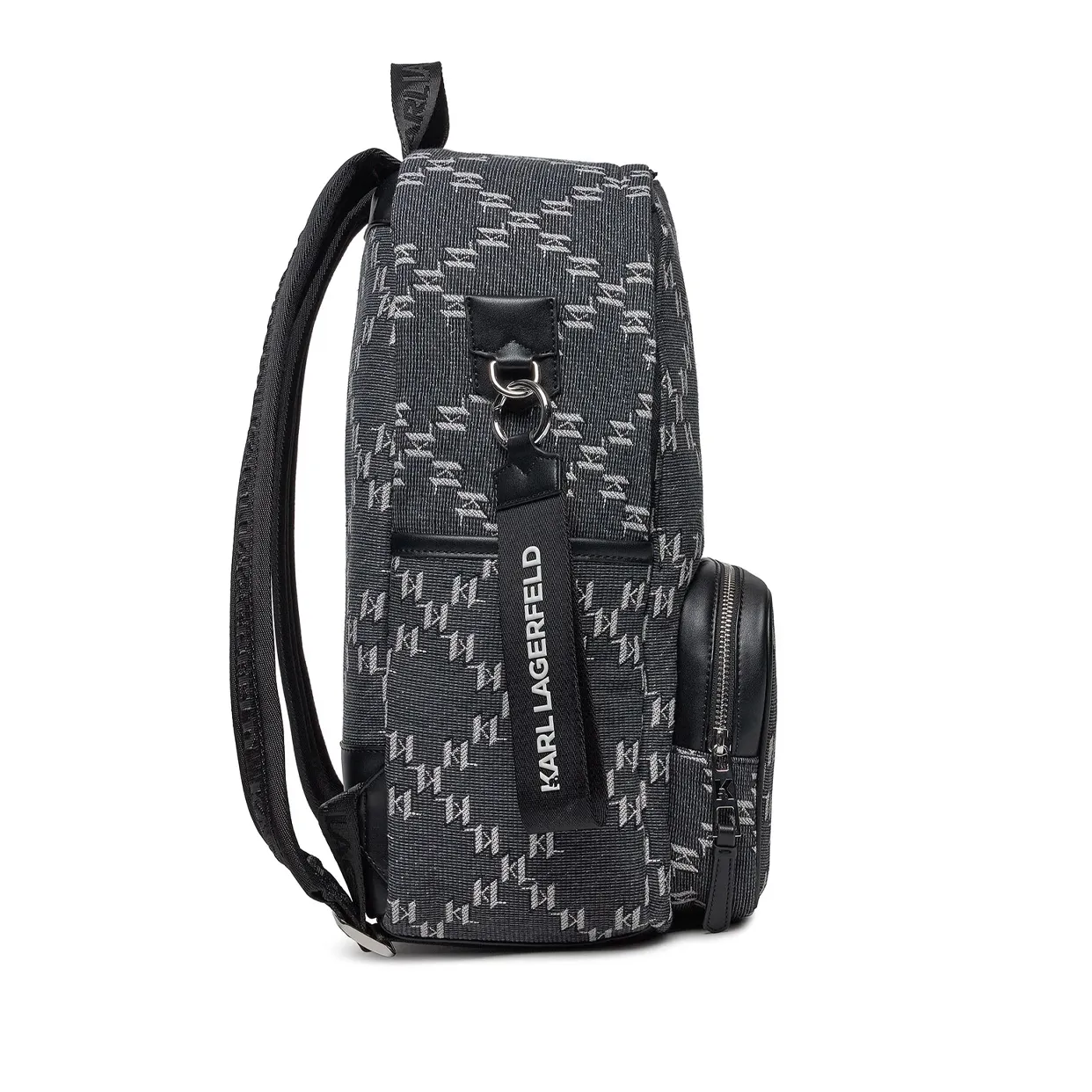 Karl Monogram Jacquard Backpack -Grey