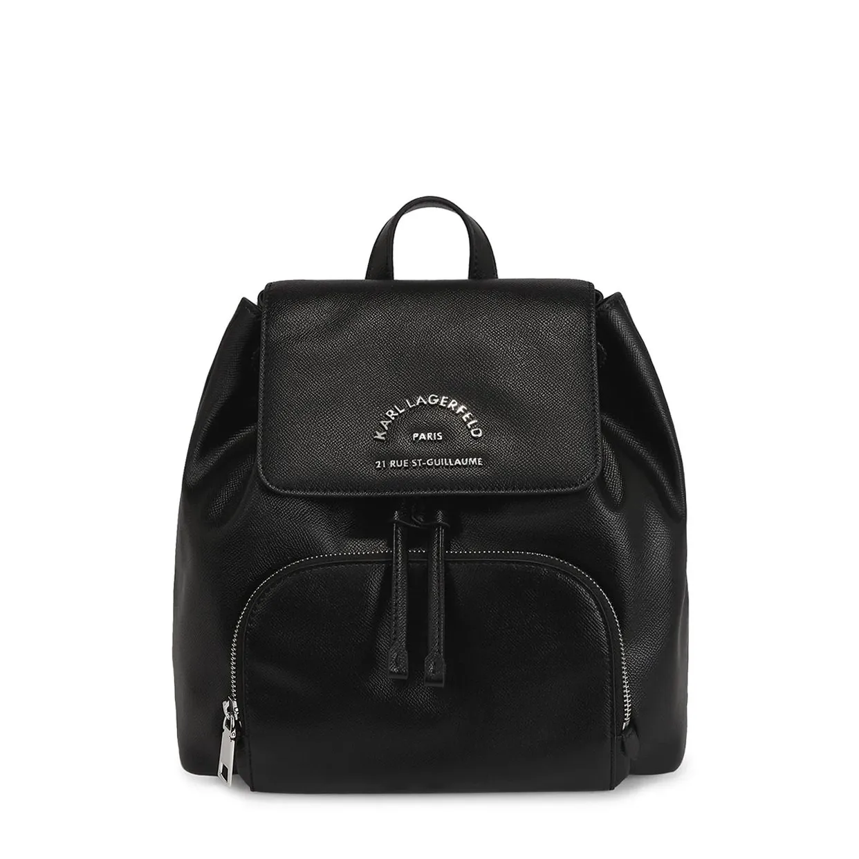 Karl RSG Metal Flap Backpack -Black