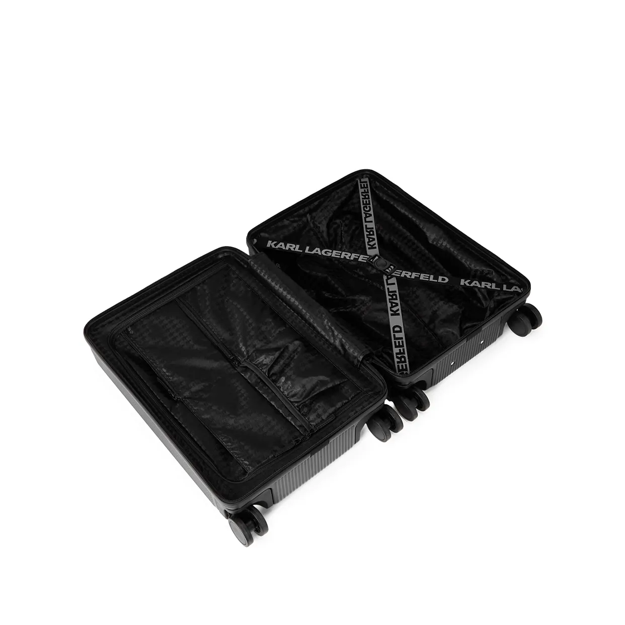 K/Ikonik Hard-Shell Trolley Bag -Black